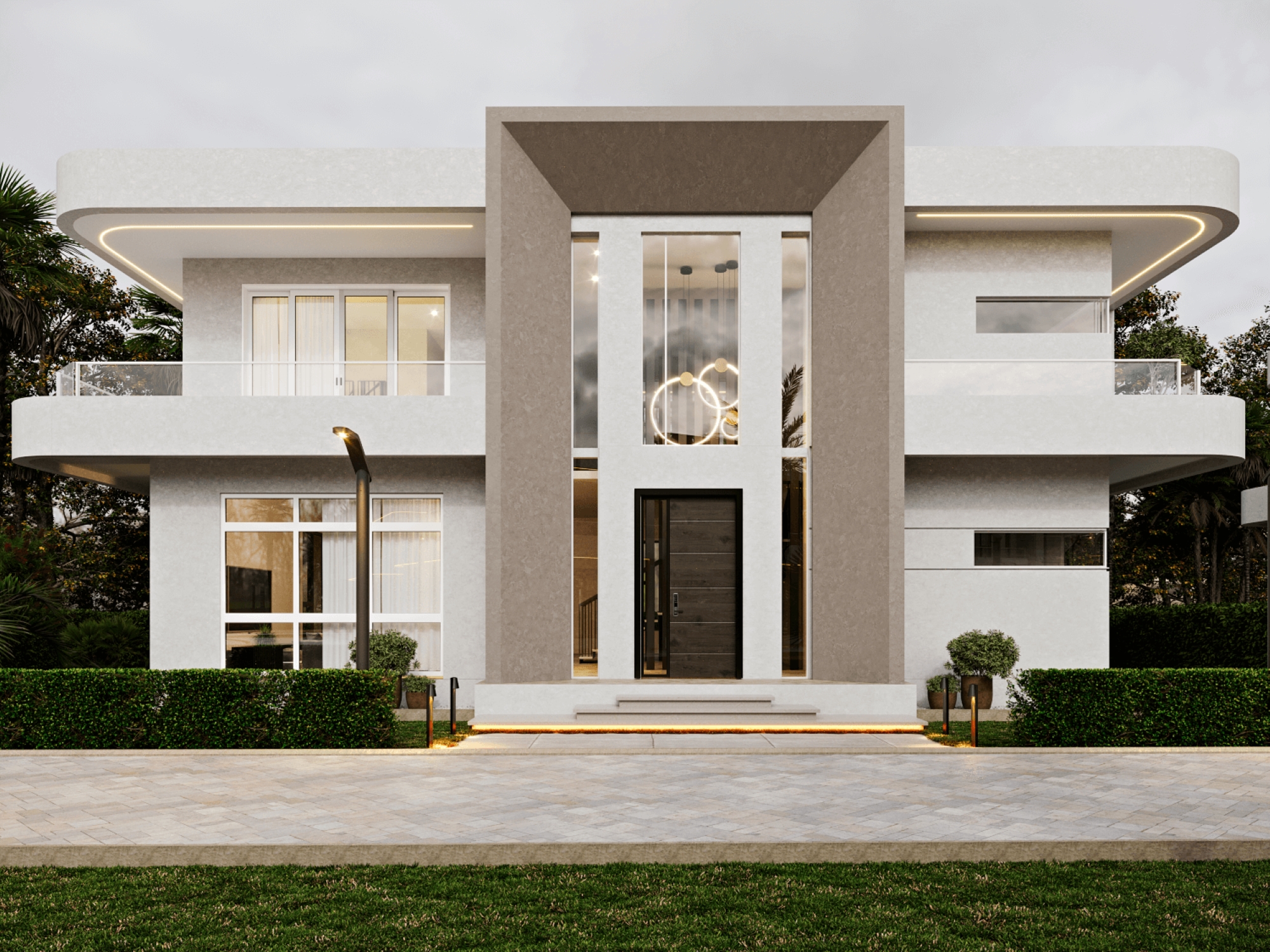 3D Render of a 4 Bedroom Chalet Design